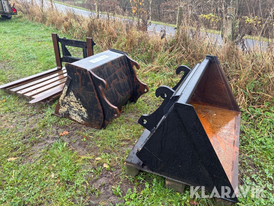 Skovlsæt med pallegafler 3 dele