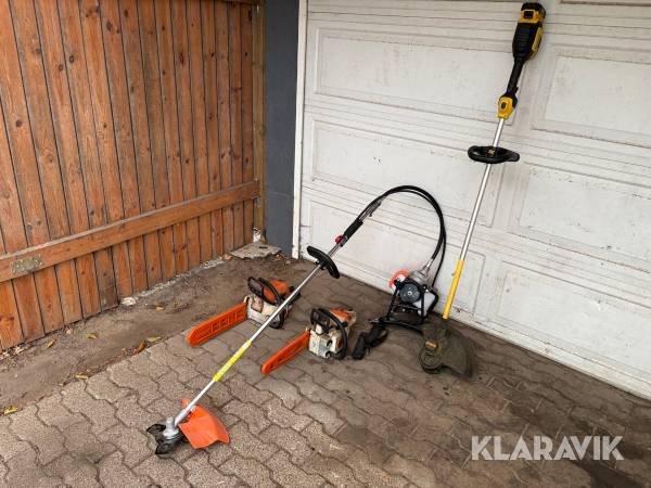 Motorsave og buskryddere DeWalt, Stihl, 4 styk i alt