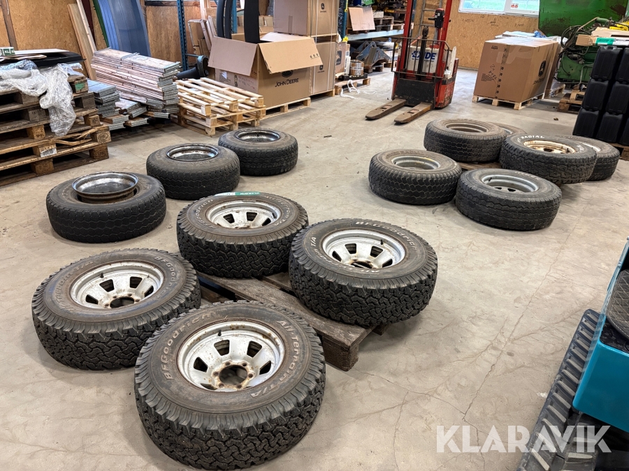 4x4 fælge med dæk - 13 stk