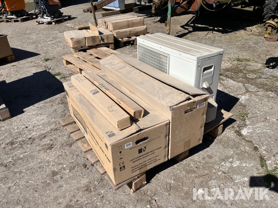 Varmepumpe 2 inderdele og 1 yderdel