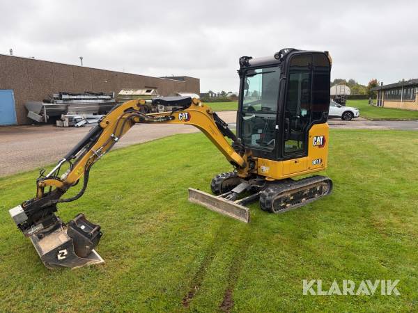 Gravemaskine Cat 301.8 med rotortilt
