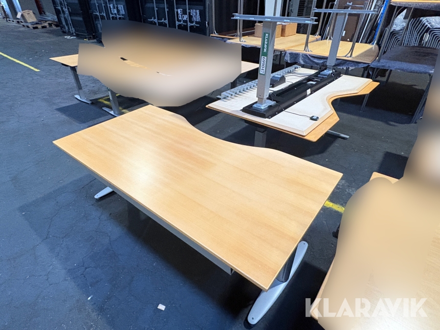 Hæve/sænke borde 3 styk