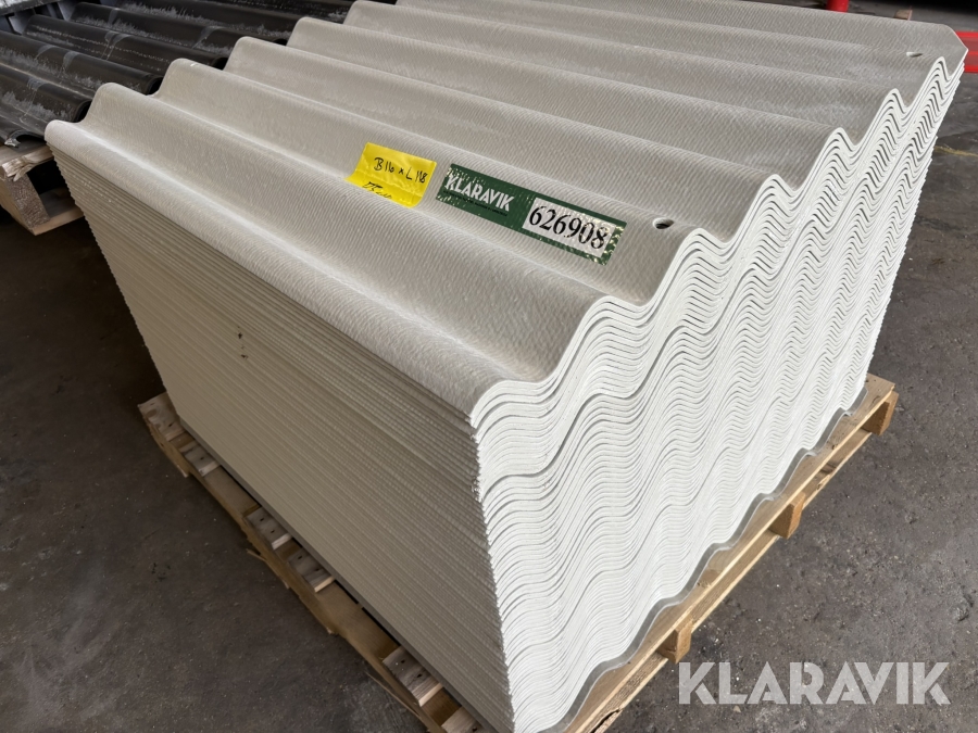 Tagplader Etex 110 x 118 cm 75 Styk