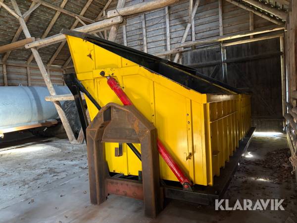 Højtipcontainer på kroghejsramme