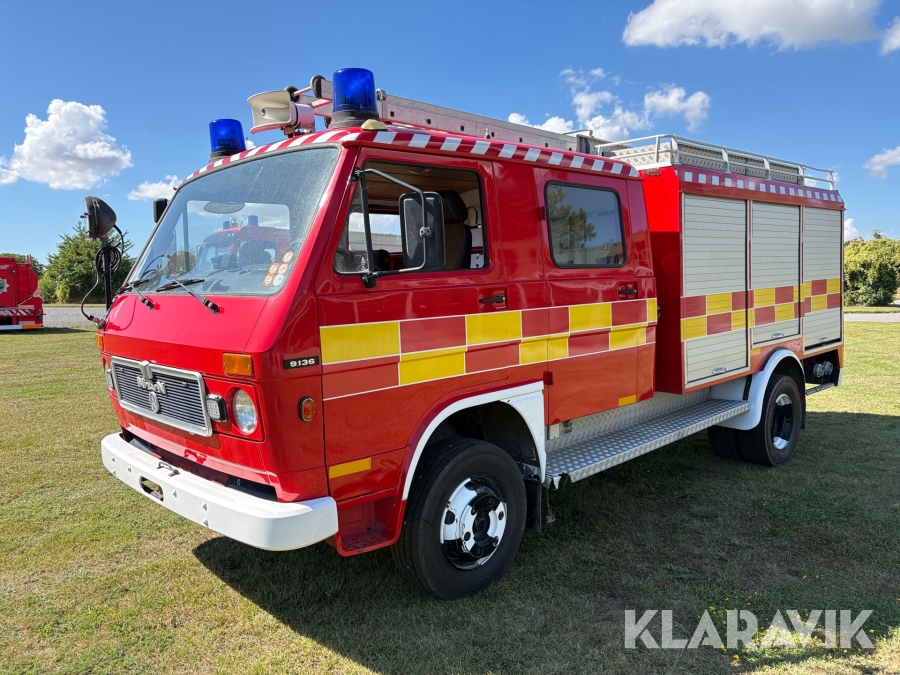 Veteranlastbil MAN 9.136 til brandsluknings- og redningskørsel