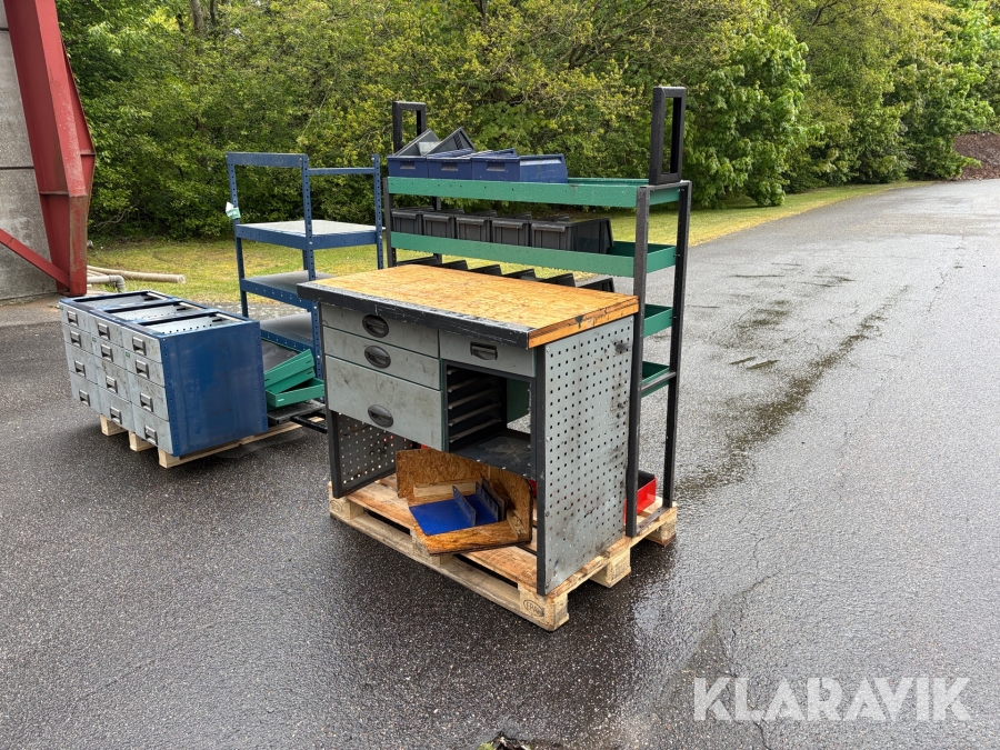 Reol til varebil Modul system, Edström