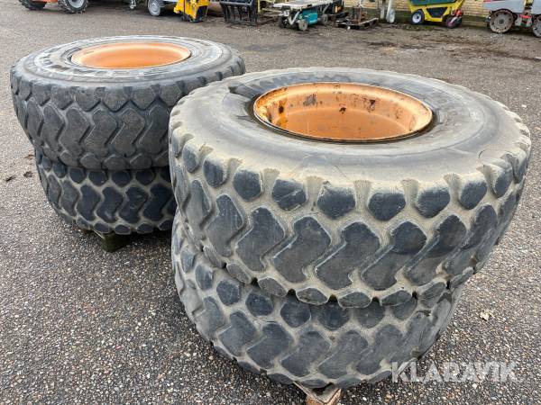 Hjul fra 14 tons gummiged 20.5R25 - 4 styk