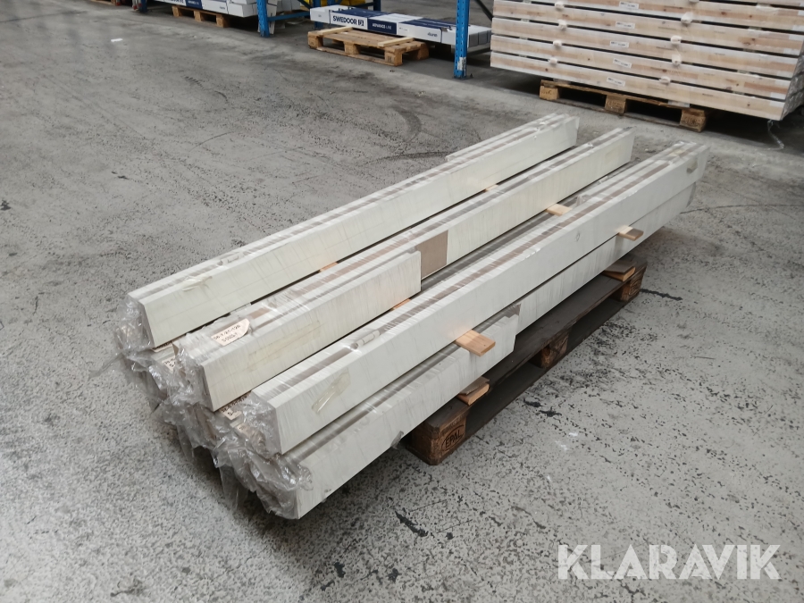 Dørkarme 10 stk hvidmalet uden bund 