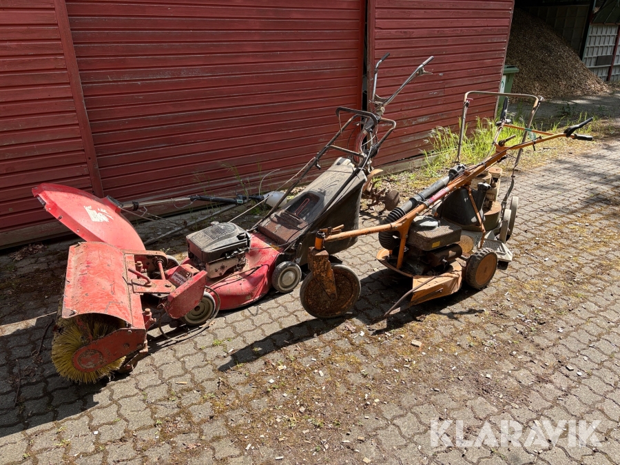 Lot med havemaskiner Honda, briggs&stratton, Billy goat, med flere G28, KD50