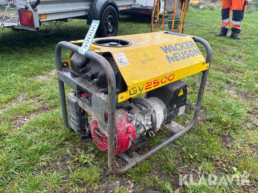Generator Wacker Neuson Gv2500 - benzindrevet