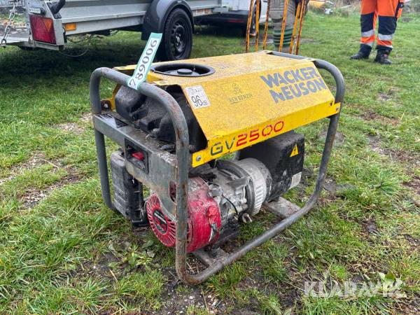 Generator Wacker Neuson Gv2500 - benzindrevet