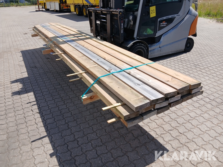 Tømmer reglar 47x145 mm trykimprægneret 17 styk 540 cm