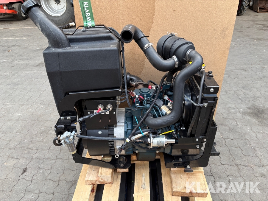 Diesel motor Kubota Z482 Med stor generator fra hybridmaskine