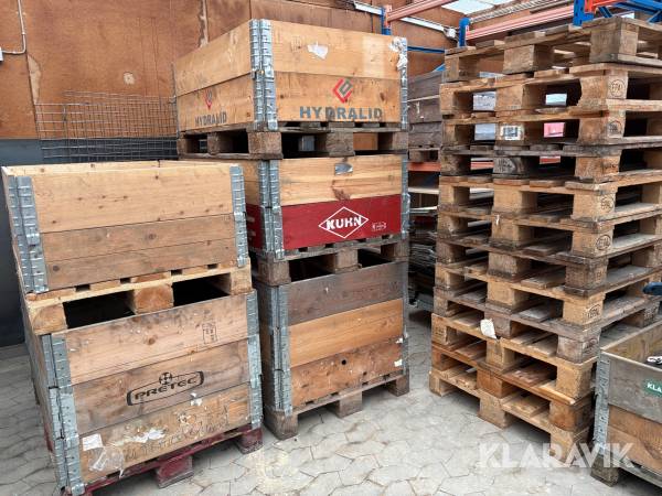 Europaller 30 styk og Rammer 12 styk