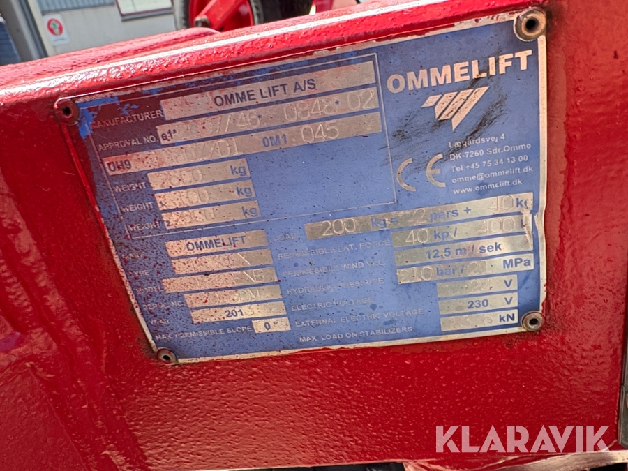 Trailerlift Omme Lift 1830EX