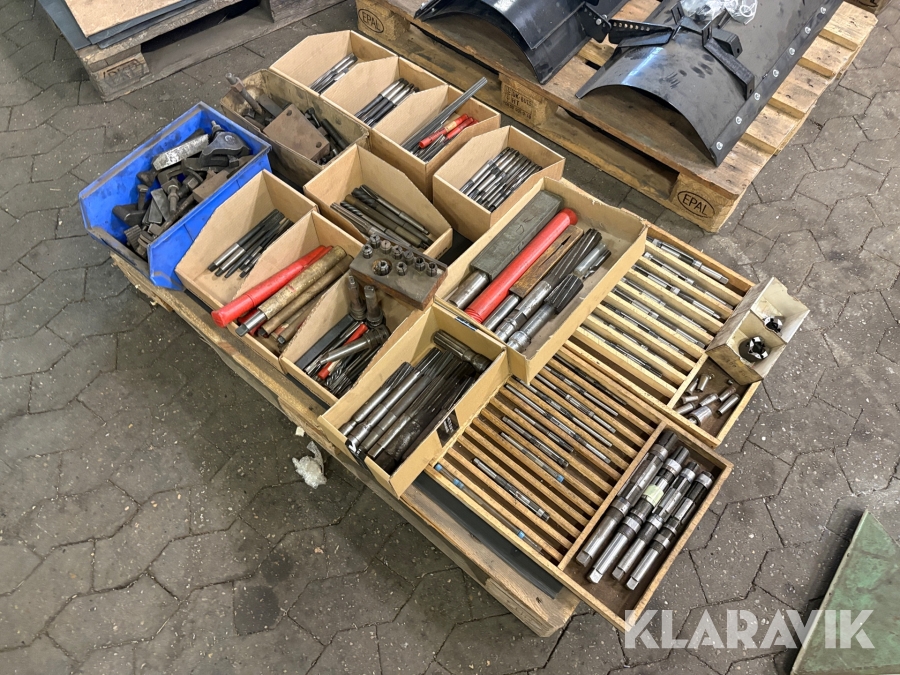 Metalbearbejdningsværktøj samlet lot