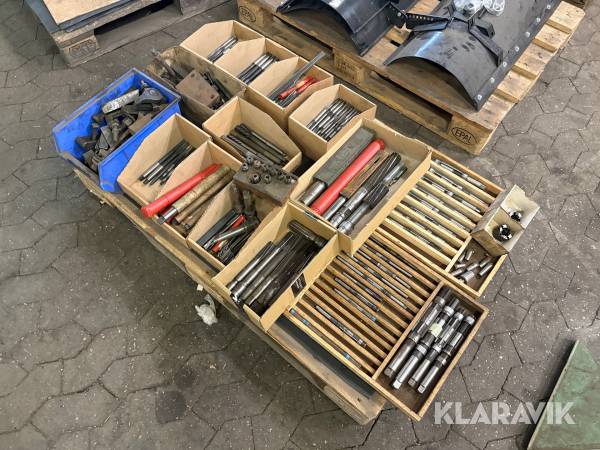 Metalbearbejdningsværktøj samlet lot