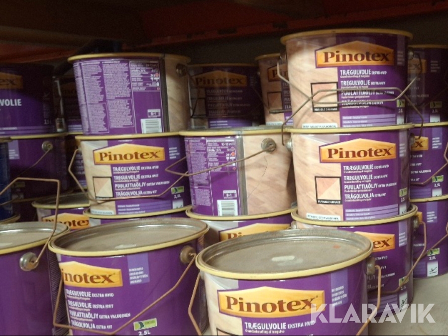 Trægulv olie Pinotex 2.5L ca 50 spande