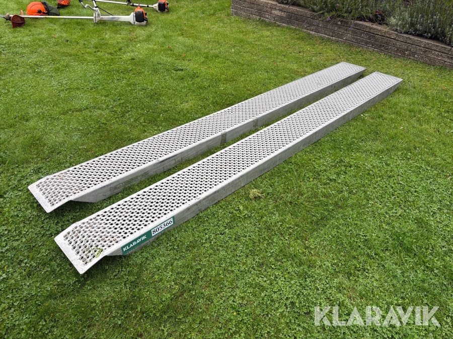 Aluminiums ramper 3 m - 1 sæt
