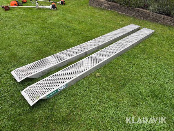 Aluminiums ramper 3 m - 1 sæt