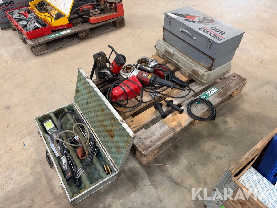 Håndværktøj Ridgid 600 & måleudstyr
