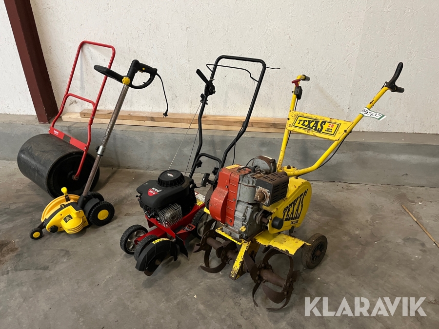 Lot - Fræser, kantklippere og havetromle