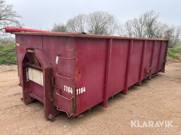 Kroghejscontainer med rullepresenning