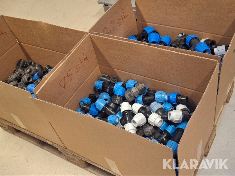 Fittings til pelrør 220 styk