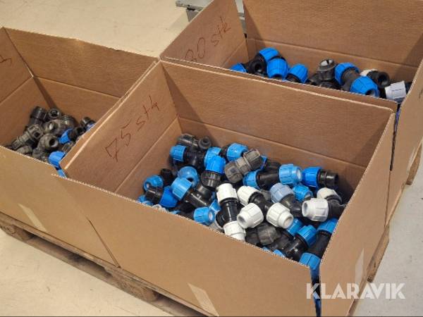 Fittings til pelrør 220 styk