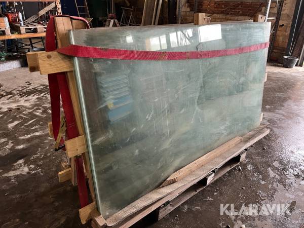 Hærdet glas klar 1975 x 1087 millimeter 14 styk