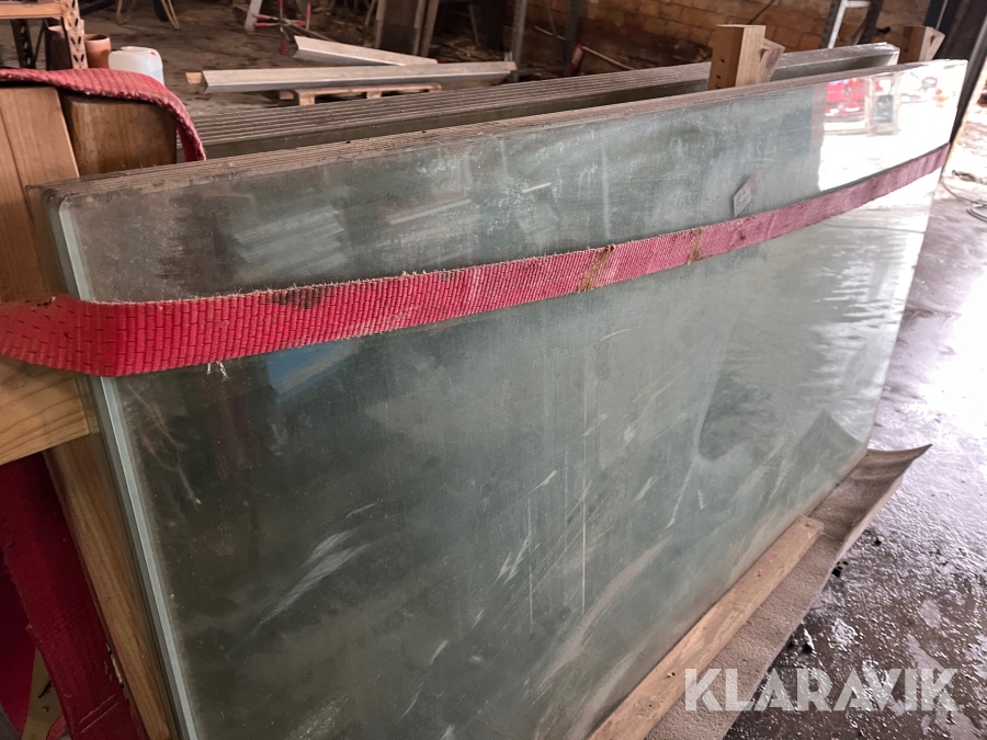 Hærdet glas klar 1975 x 1087 millimeter 14 styk