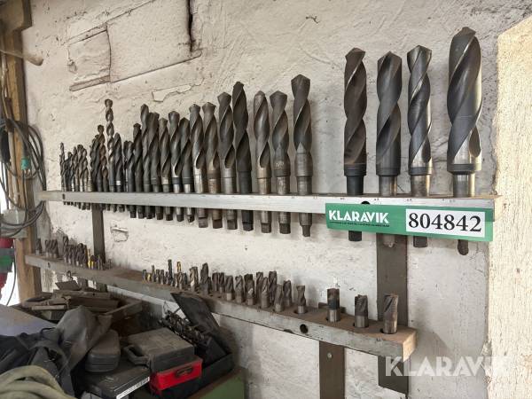 Stort parti konusbor og fræsere med vægskinner