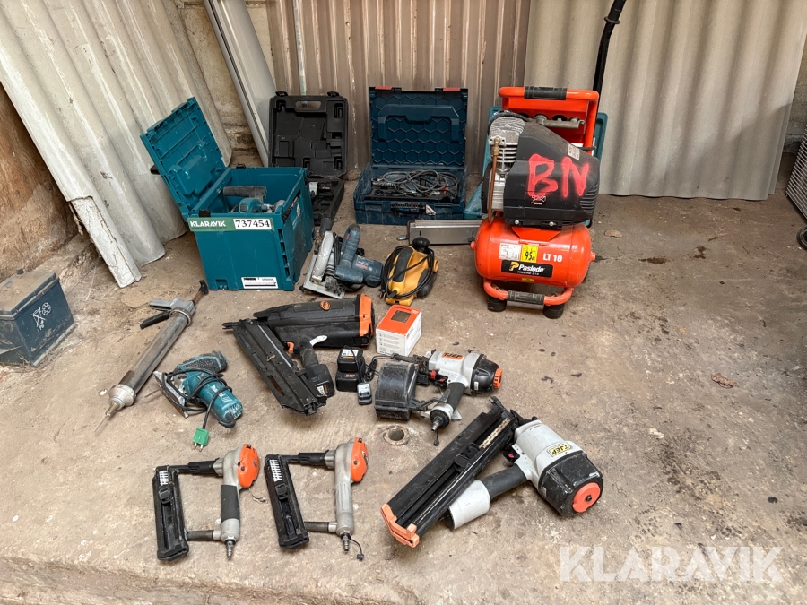 Blandet lot håndværktøj