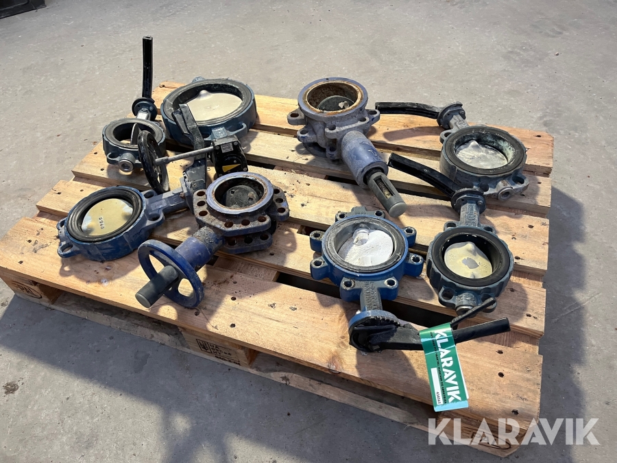 Diverse spadeventiler 8 stk