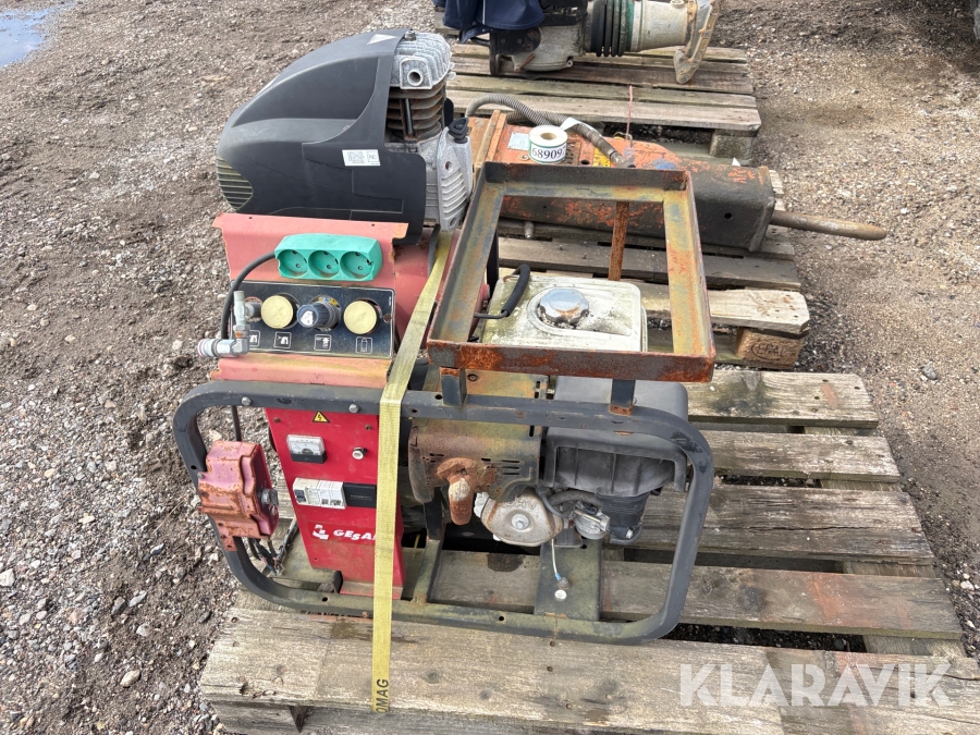 Generator og kompressor sæt Gesan/fini