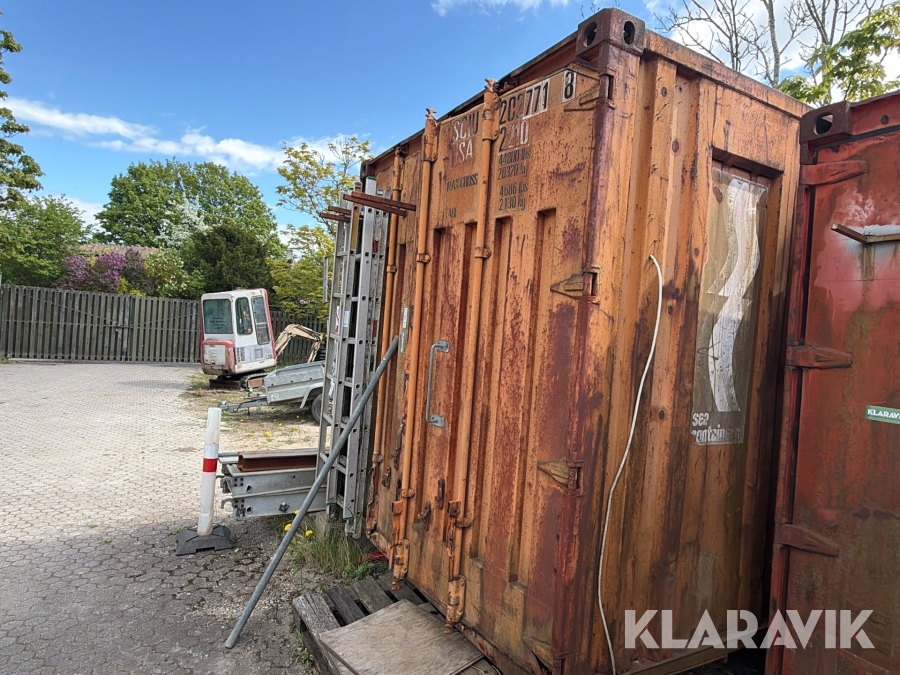 Container 20 fods med indhold