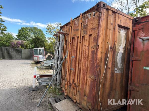 Container 20 fods med indhold