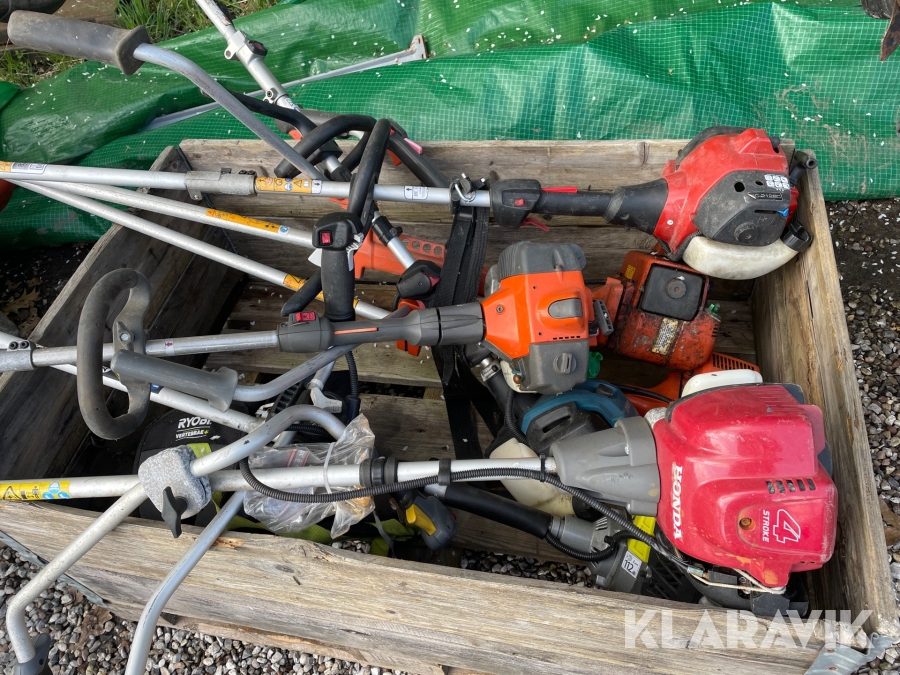 Blandet lot Buskrydder Makita, Honda, husqvarna