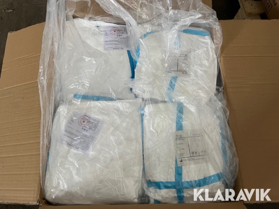 Heldragter 1 Palle Baiha Protective en Palle 10 kasser i alt 500styk str XXL