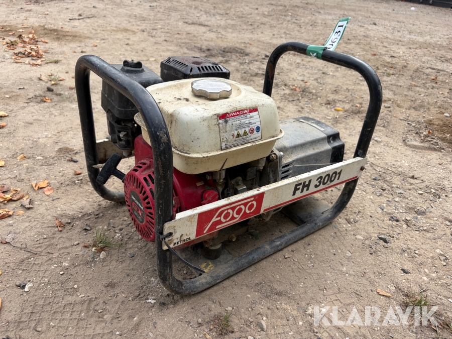 Generator Fogo FH3001 2x230 volt.