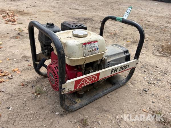 Generator Fogo FH3001 2x230 volt.