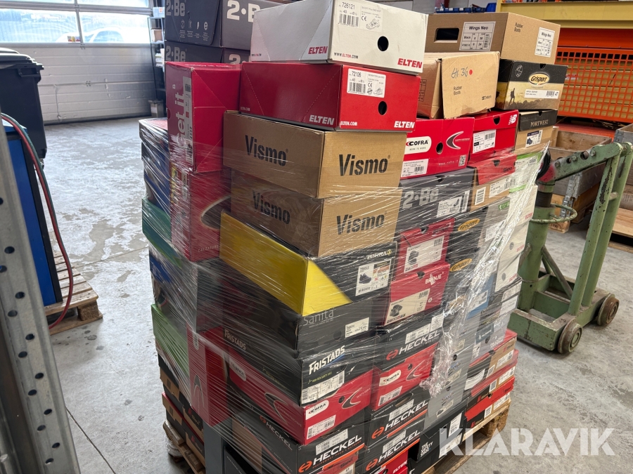 Arbejdssko - assoteret type - 115 styks i alt