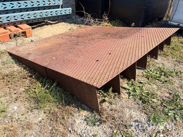 Rampeplade i stål