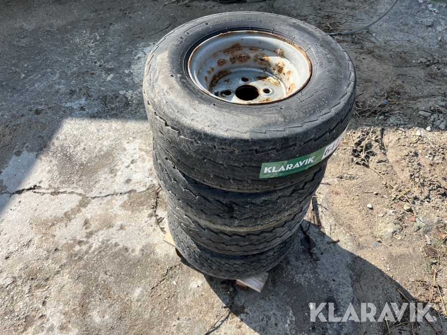 Hjul fra skurvogn 4 styk 20.5x8.0-10 4x100