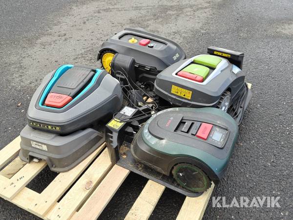 Robotplæneklippere blandet 4 styk