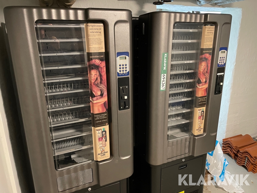 Snackautomat 16 styk til mønter