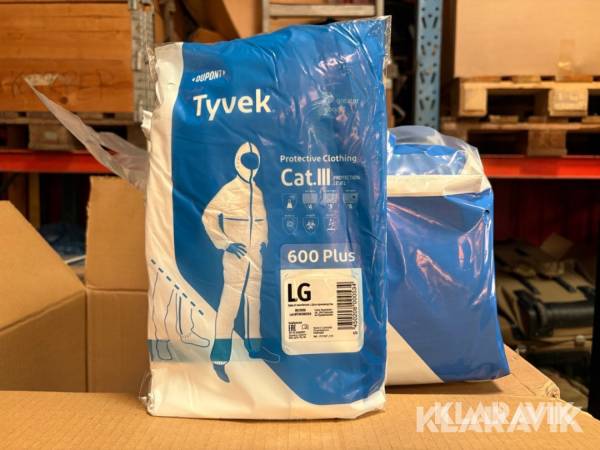 Engangsheldragter Dupont Tyvek 600 plus, 200 styk