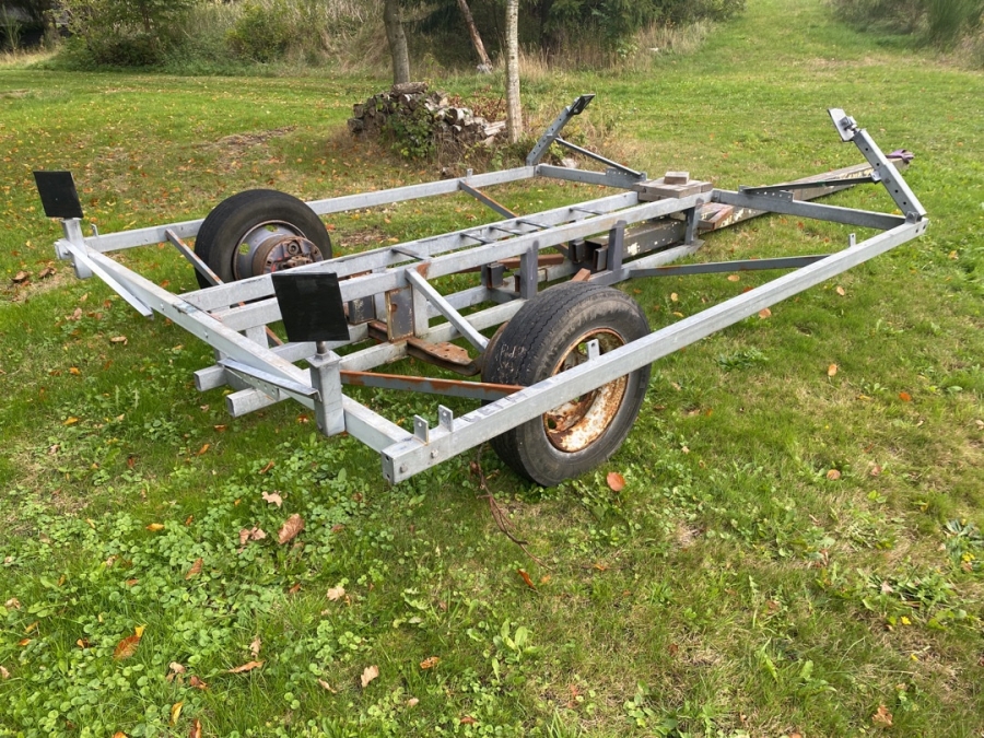 Bådvogn til motorbåd.