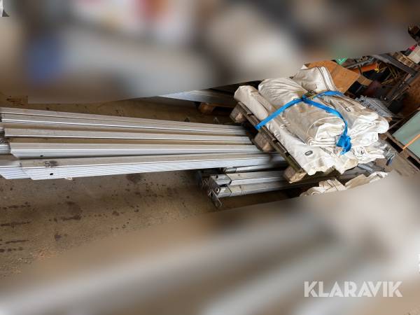 Telt med teltdug 9x9 meter 