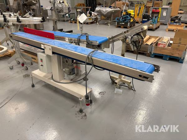 Transportbånd med motor 3 styk